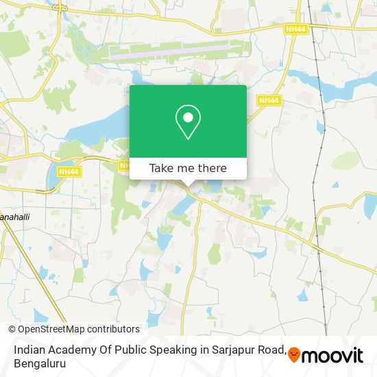Indian Academy Of Public Speaking in Sarjapur Road map