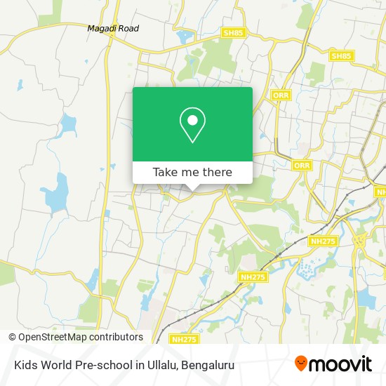 Kids World Pre-school in Ullalu map