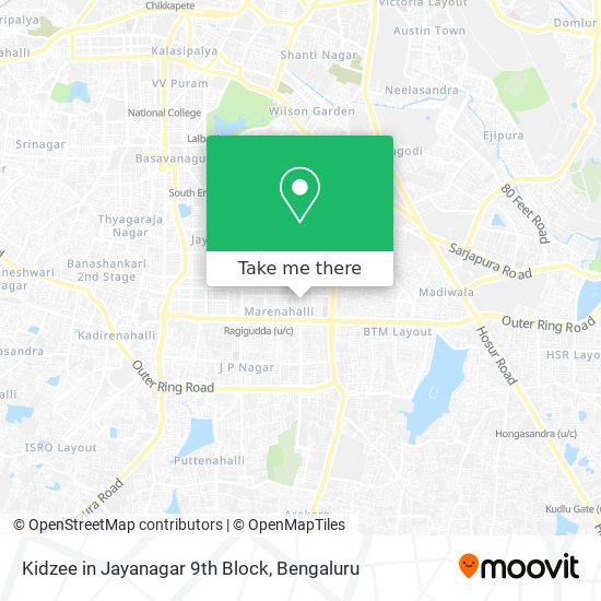 Kidzee in Jayanagar 9th Block map
