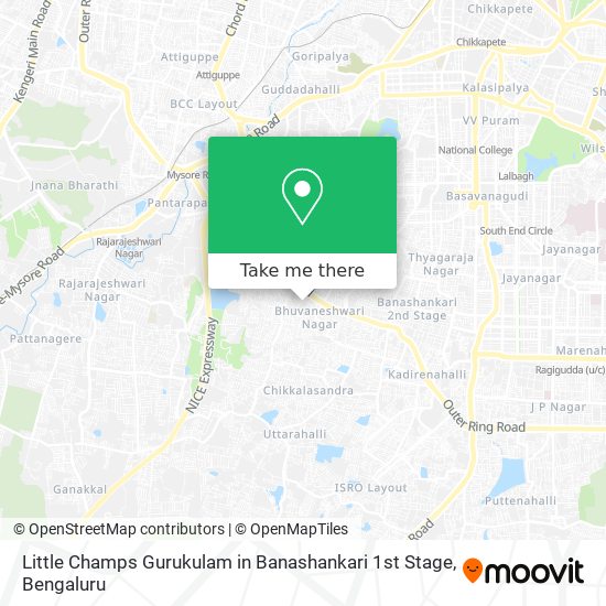 Little Champs Gurukulam in Banashankari 1st Stage map