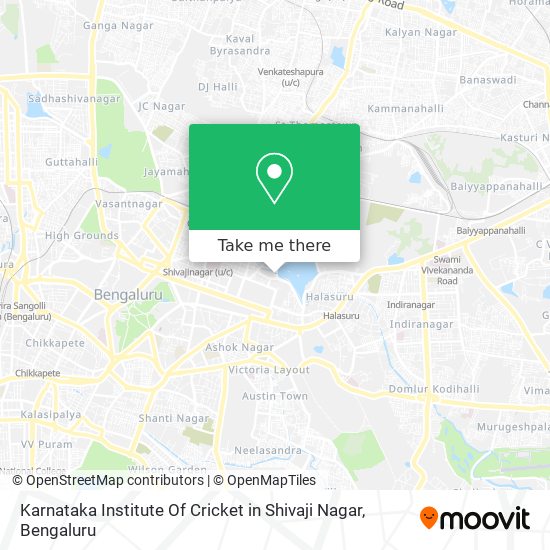 Karnataka Institute Of Cricket in Shivaji Nagar map