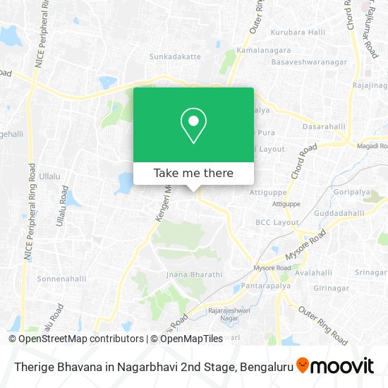 Therige Bhavana in Nagarbhavi 2nd Stage map