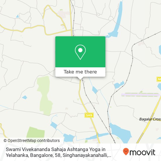 Swami Vivekananda Sahaja Ashtanga Yoga in Yelahanka, Bangalore, 58, Singhanayakanahalli, Agrahara L map