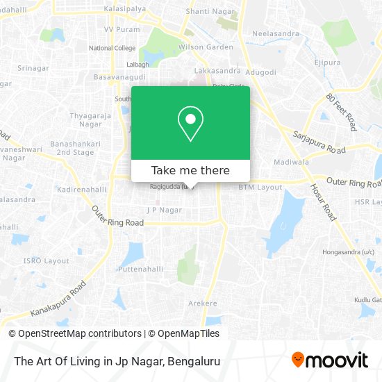The Art Of Living in Jp Nagar map