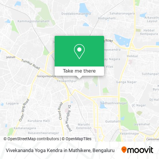 Vivekananda Yoga Kendra in Mathikere map
