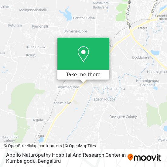 Apollo Naturopathy Hospital And Research Center in Kumbalgodu map