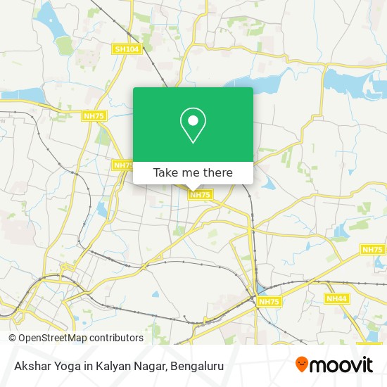 Akshar Yoga in Kalyan Nagar map
