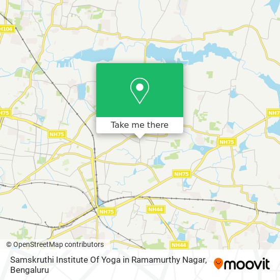 Samskruthi Institute Of Yoga in Ramamurthy Nagar map