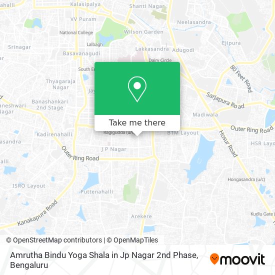 Amrutha Bindu Yoga Shala in Jp Nagar 2nd Phase map