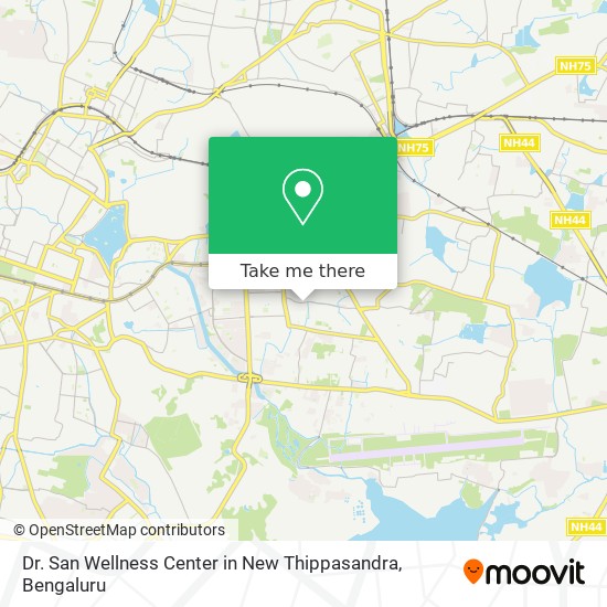 Dr. San Wellness Center in New Thippasandra map