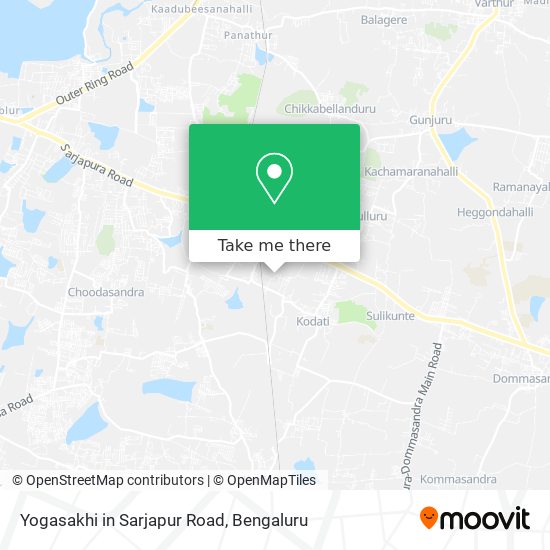 Yogasakhi in Sarjapur Road map