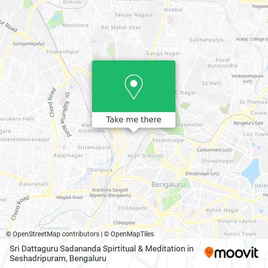 Sri Dattaguru Sadananda Spirtitual & Meditation in Seshadripuram map