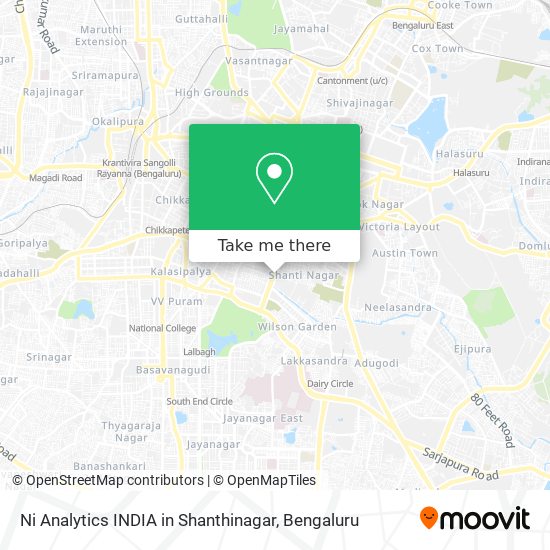 Ni Analytics INDIA in Shanthinagar map