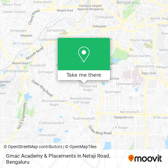 Gmac Academy & Placements in Netaji Road map