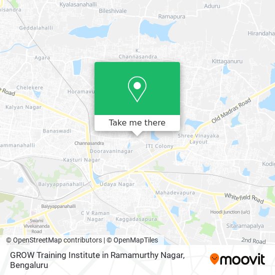 GROW Training Institute in Ramamurthy Nagar map