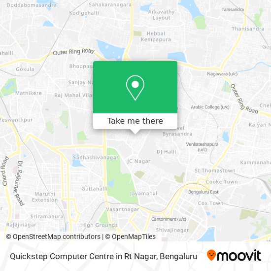Quickstep Computer Centre in Rt Nagar map