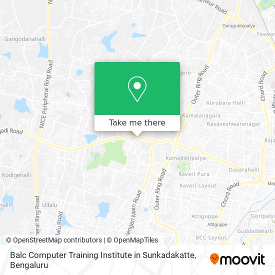 Balc Computer Training Institute in Sunkadakatte map