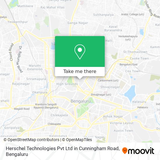 Herschel Technologies Pvt Ltd in Cunningham Road map