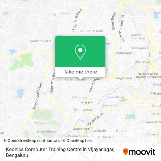 Keonics Computer Training Centre in Vijayanagar map