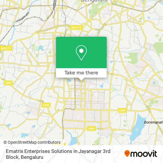 Ematrix Enterprises Solutions in Jayanagar 3rd Block map