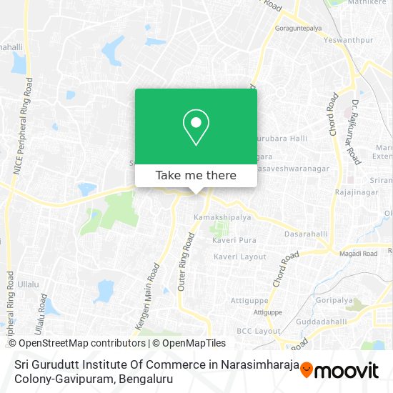 Sri Gurudutt Institute Of Commerce in Narasimharaja Colony-Gavipuram map