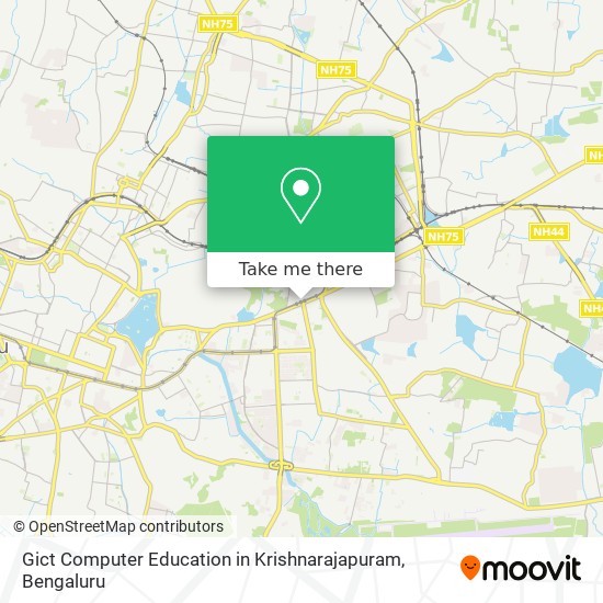 Gict Computer Education in Krishnarajapuram map