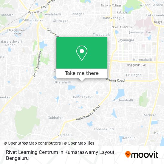 Rivet Learning Centrum in Kumaraswamy Layout map