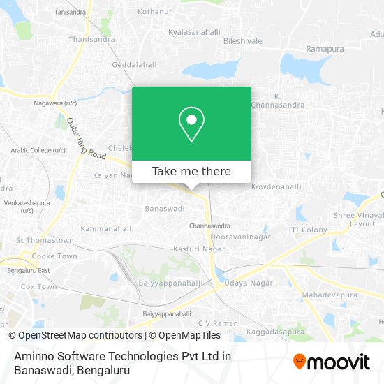 Aminno Software Technologies Pvt Ltd in Banaswadi map