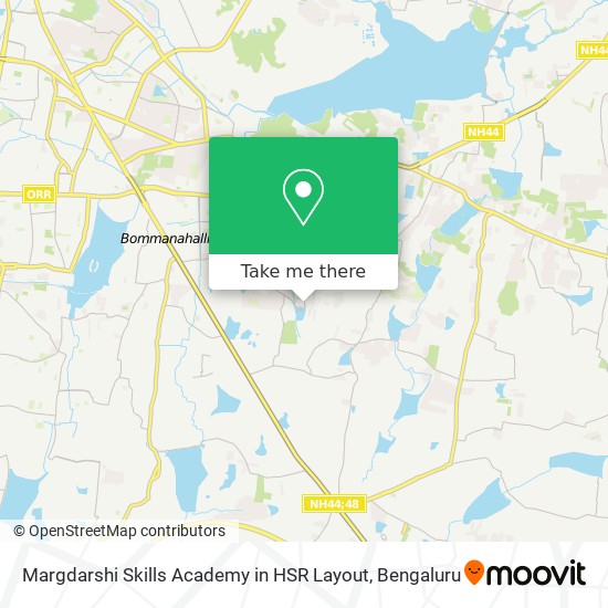 Margdarshi Skills Academy in HSR Layout map