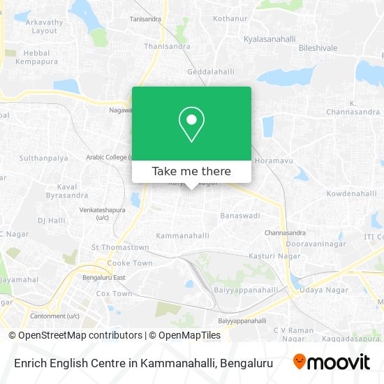 Enrich English Centre in Kammanahalli map