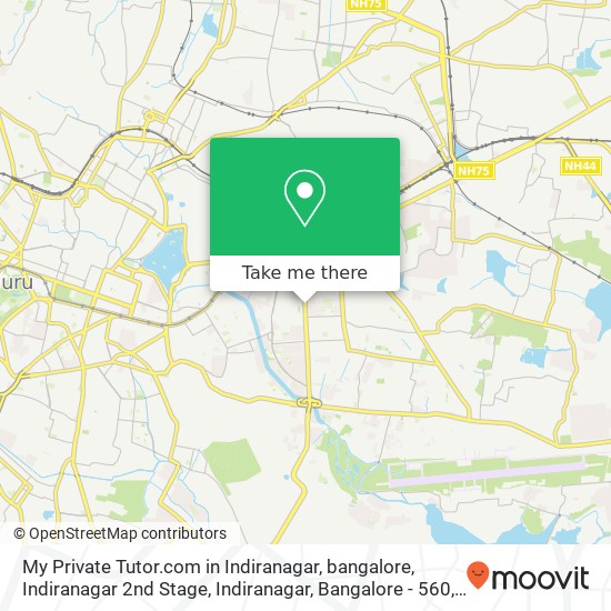 My Private Tutor.com in Indiranagar, bangalore, Indiranagar 2nd Stage, Indiranagar, Bangalore - 560 map