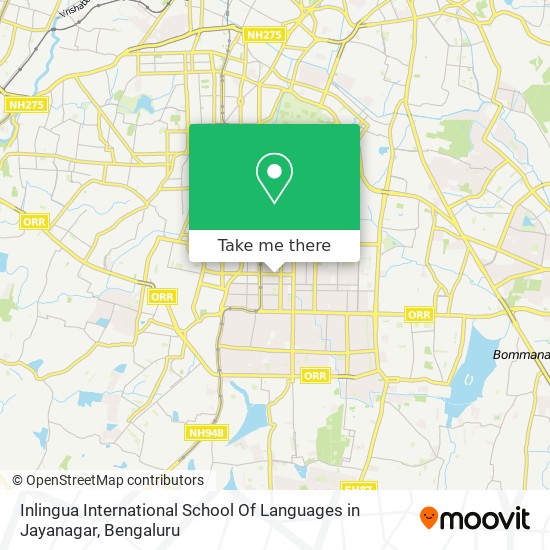 Inlingua International School Of Languages in Jayanagar map