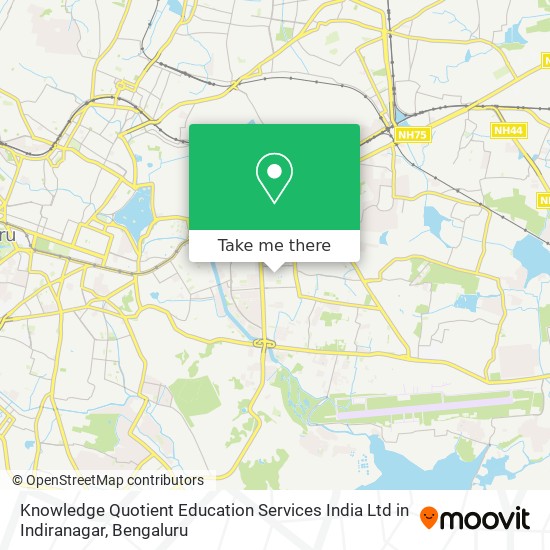 Knowledge Quotient Education Services India Ltd in Indiranagar map