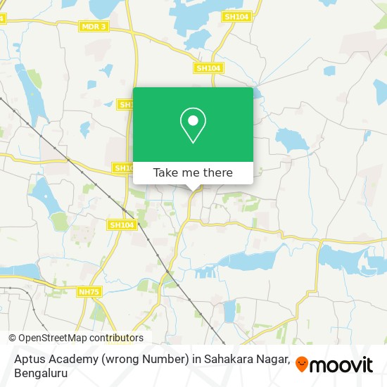 Aptus Academy (wrong Number) in Sahakara Nagar map