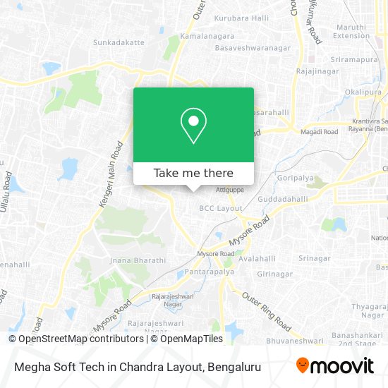 Megha Soft Tech in Chandra Layout map