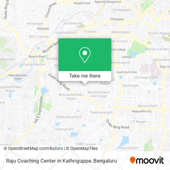 Raju Coaching Center in Kathriguppe map