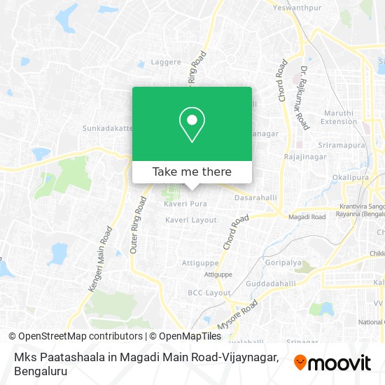 Mks Paatashaala in Magadi Main Road-Vijaynagar map