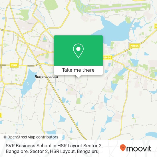 SVR Business School in HSR Layout Sector 2, Bangalore, Sector 2, HSR Layout, Bengaluru, Karnataka, map