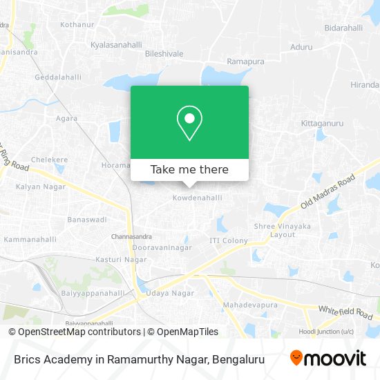 Brics Academy in Ramamurthy Nagar map