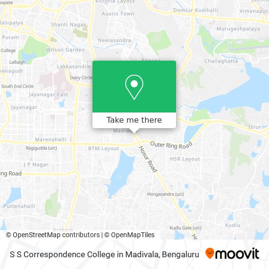 S S Correspondence College in Madivala map