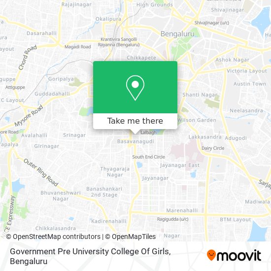 Government Pre University College Of Girls map