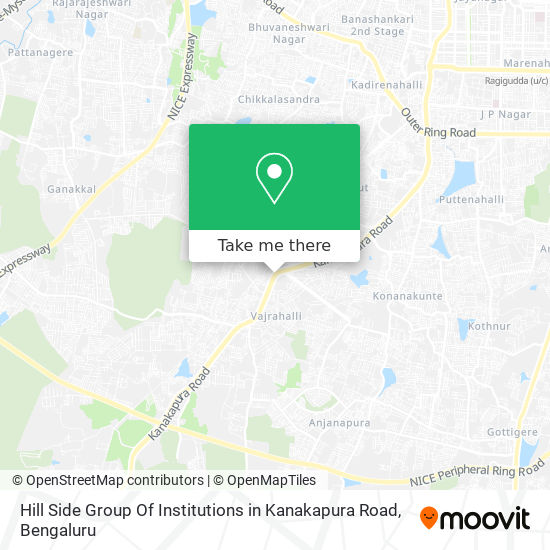 Hill Side Group Of Institutions in Kanakapura Road map
