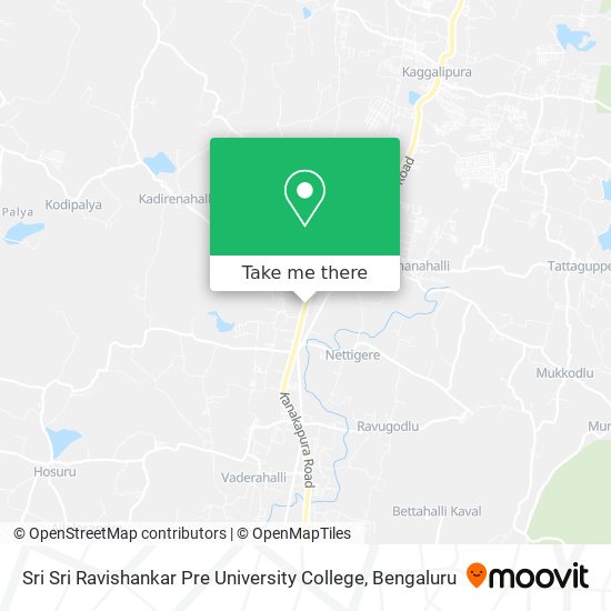 Sri Sri Ravishankar Pre University College map