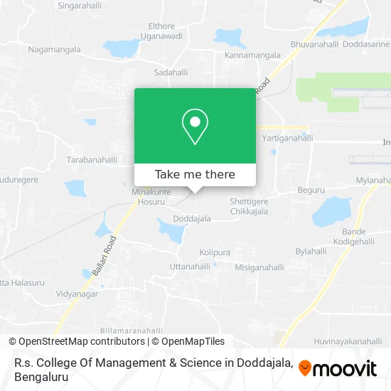 R.s. College Of Management & Science in Doddajala map