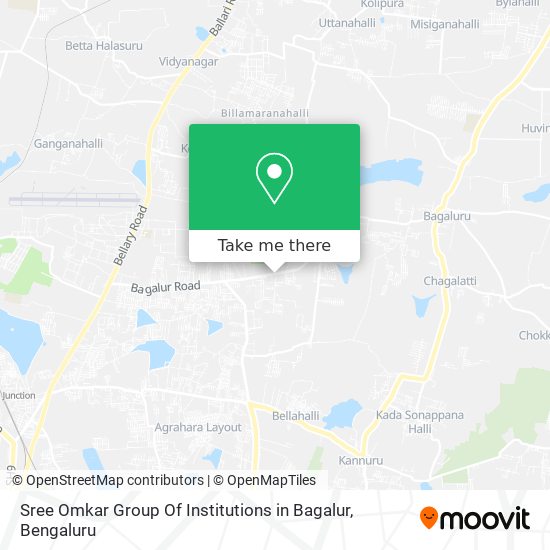 Sree Omkar Group Of Institutions in Bagalur map