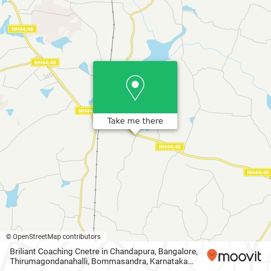 Briliant Coaching Cnetre in Chandapura, Bangalore, Thirumagondanahalli, Bommasandra, Karnataka 5621 map