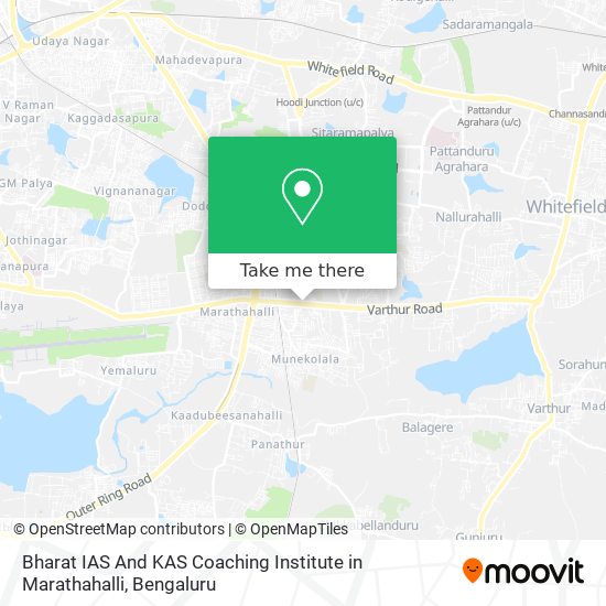 Bharat IAS And KAS Coaching Institute in Marathahalli map