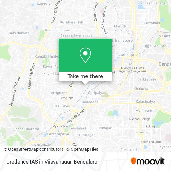 Credence IAS in Vijayanagar map