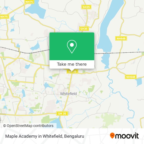 Maple Academy in Whitefield map