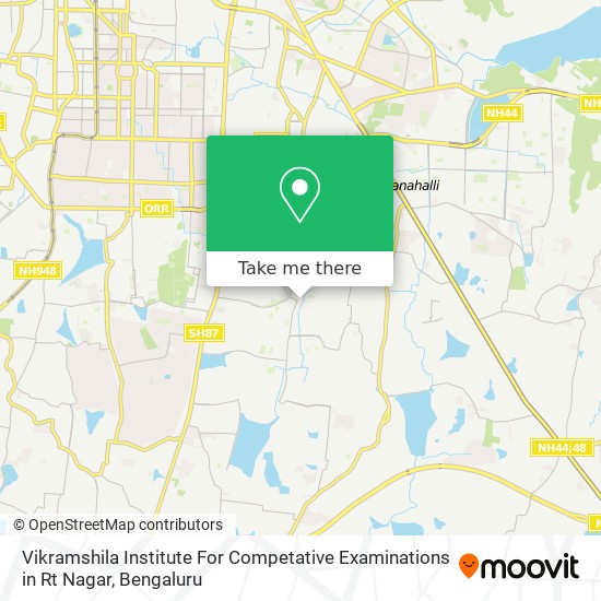 Vikramshila Institute For Competative Examinations in Rt Nagar map